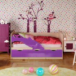 Pat Миф Delfin №1 80х160 (Purple Metallic/Bleached Oak) Thumb