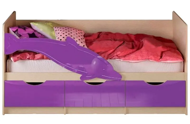 Pat Миф Delfin №1 80х160 (Purple Metallic/Bleached Oak)