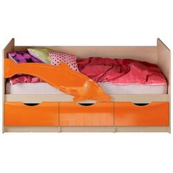 Pat Миф Delfin №1 80х180 (Orange Metallic/Bleached Oak)