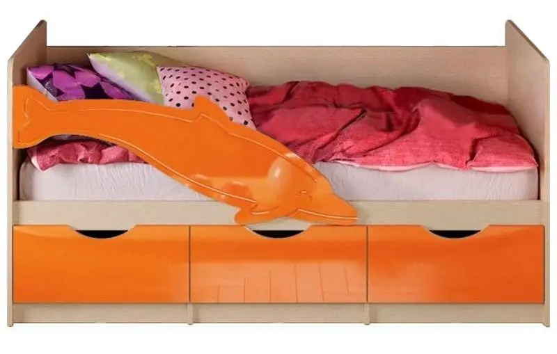 Pat Миф Delfin №1 80х180 (Orange Metallic/Bleached Oak)