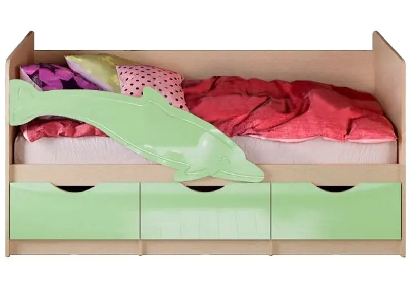 Pat Миф Delfin №1 80х180 (Light Green Metallic/Bleached Oak)