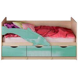 Pat Миф Delfin №1 80х200 (Turquoise Metallic/Bleached Oak)