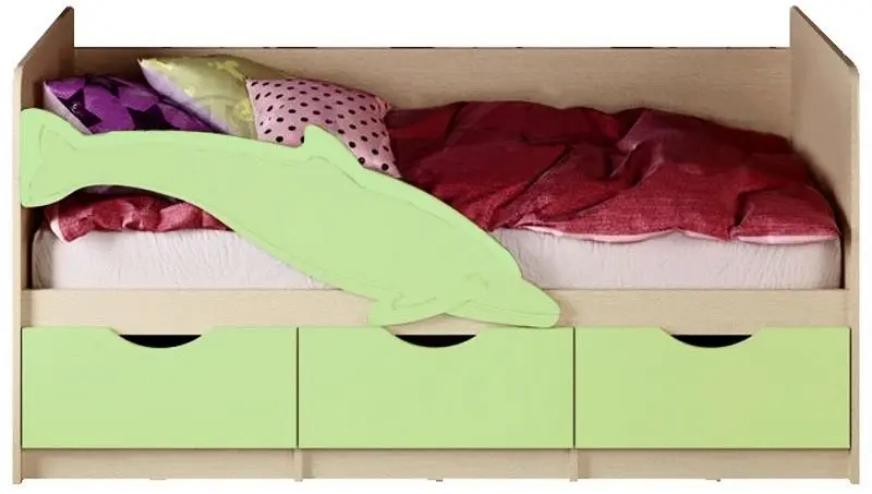 Pat Миф Delfin №1 80х200 (Light Green/Bleached Oak)