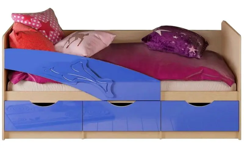 Pat Миф Delfin 80х160 (Blue Metallic/Bleached Oak)