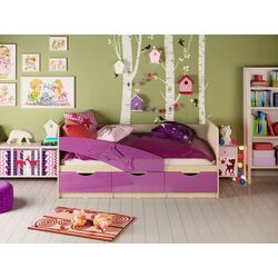 Pat Mif Delfin 80х180 (Purple Metallic/Bleached Oak) Thumb