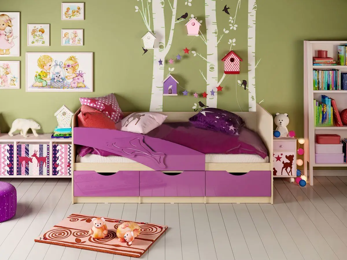 Pat Mif Delfin 80х180 (Purple Metallic/Bleached Oak) - 3