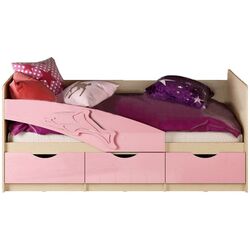 Pat Mif Delfin 80х180 (Pink Metallic/Bleached Oak)