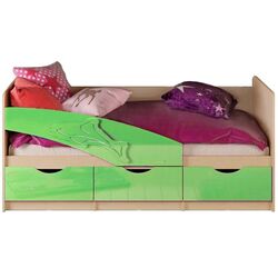 Pat Миф Delfin 80х180 (Light Green Metallic/Bleached Oak)