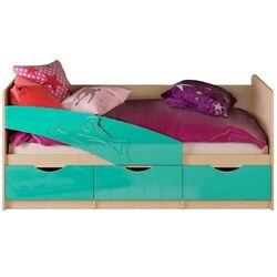 Pat Миф Delfin 80х200 (Turquoise Metallic/Bleached Oak)