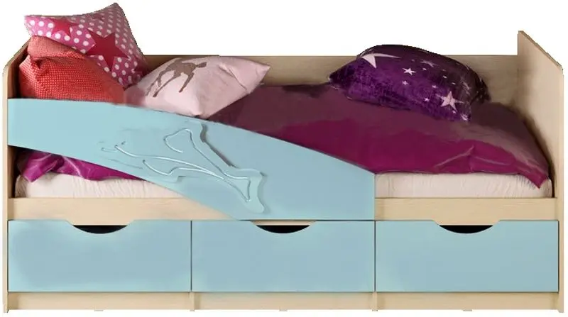 Pat Mif Delfin 80х200 (Blue/Bleached Oak)