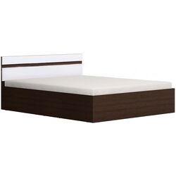 Кровать Миф Ким 140х200 Белый Глянец/Дуб Венге (c подъем. мех)