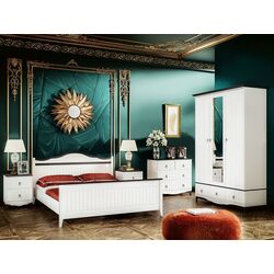 Кровать Миф Вояж 160х200 (Белый Матовый/Дуб Венге) Thumb