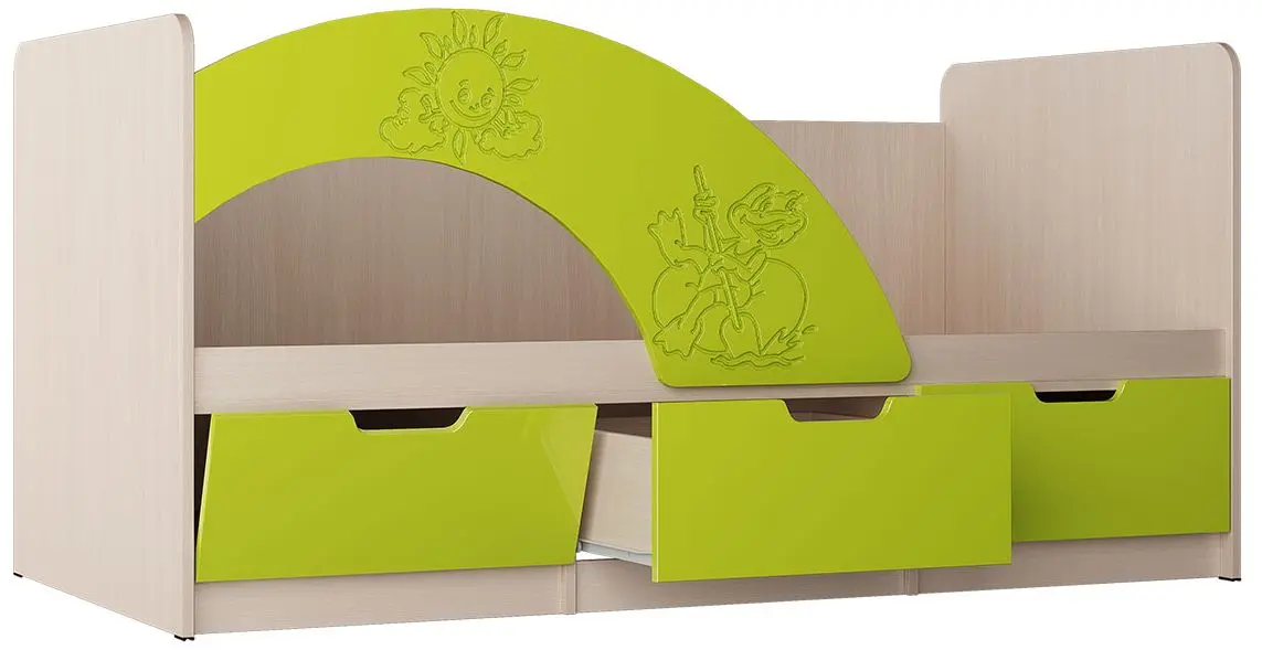 Pat Миф Yunior 3 (Lime Metallic/Bleached Oak)