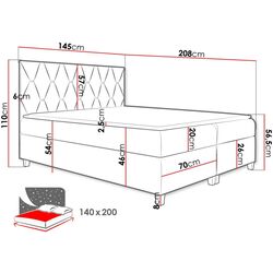 Pat continental Mirjan24 Carinima/Inez 140x200 (Beige) Thumb