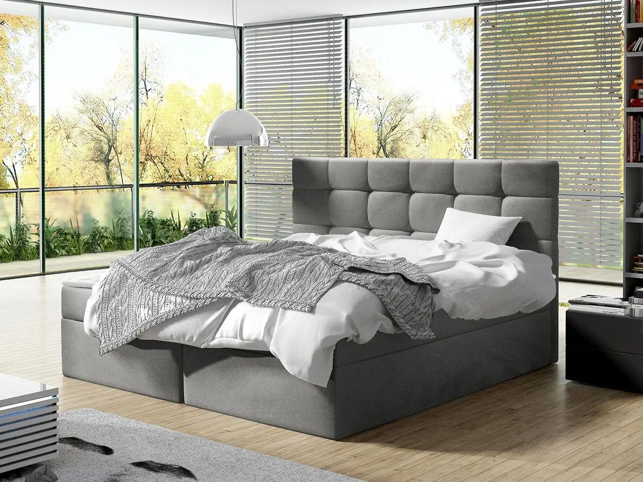 Континентальная кровать Mirjan24 Cinema/Luanda Manila 16 180x200 (Gray)