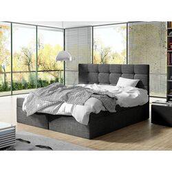 Континентальная кровать Mirjan24 Cinema/Luanda Muna 10 140x200 (Dark Gray)