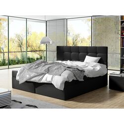 Континентальная кровать Mirjan24 Cinema/Luanda Soft 011 140x200 (Black)