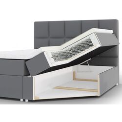 Континентальная кровать Mirjan24 Cinema/Luanda Soft 011 140x200 (Black) Thumb