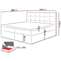 Pat continental Mirjan24 Cinema/Luanda Soft 011 160x200 (Black) Thumb