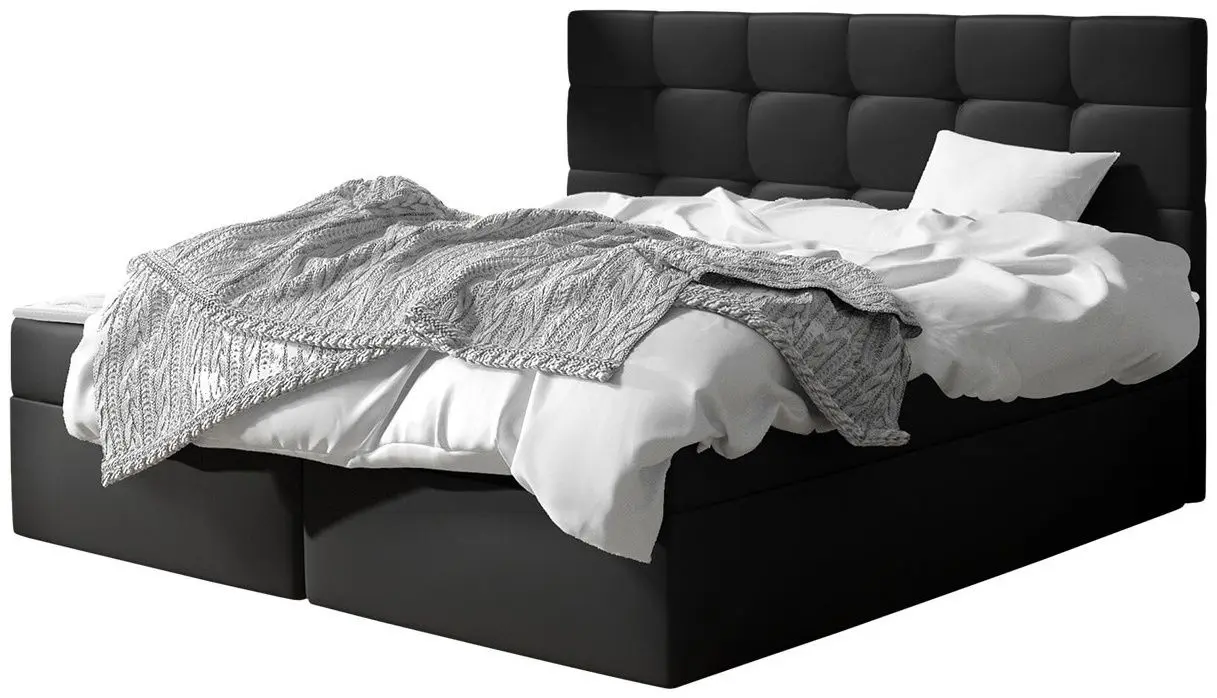 Континентальная кровать Mirjan24 Cinema/Luanda Soft 011 180x200 (Black) - 3