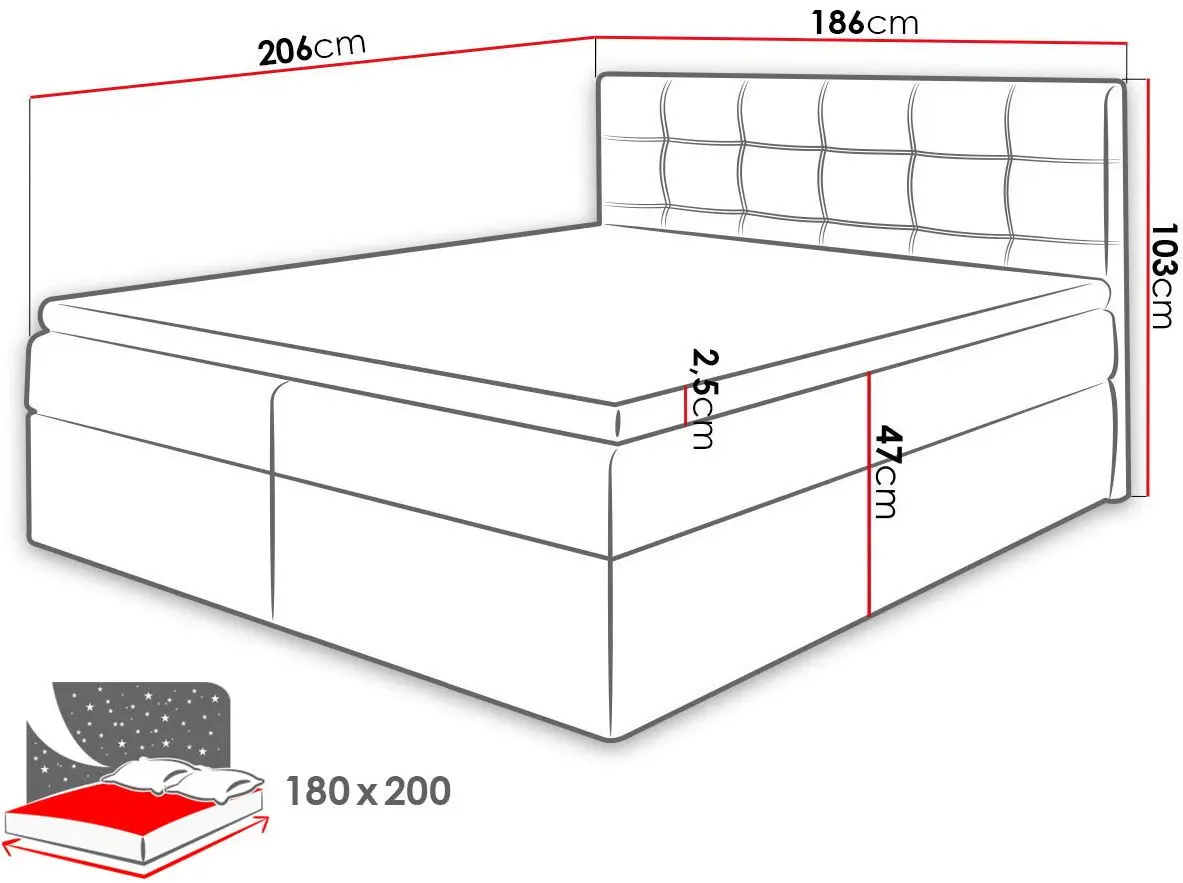 Pat continental Mirjan24 Hannah/Nele 180x200 (Gray Light) - 7