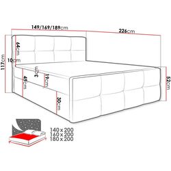 Pat continental Mirjan24 Mauliko/Fuego 140x200 (Dark Gray) Thumb