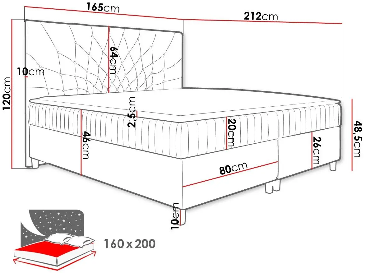 Pat continental Mirjan24 Nilezi/Prowansja 160x200 (Navy Blue) - 9