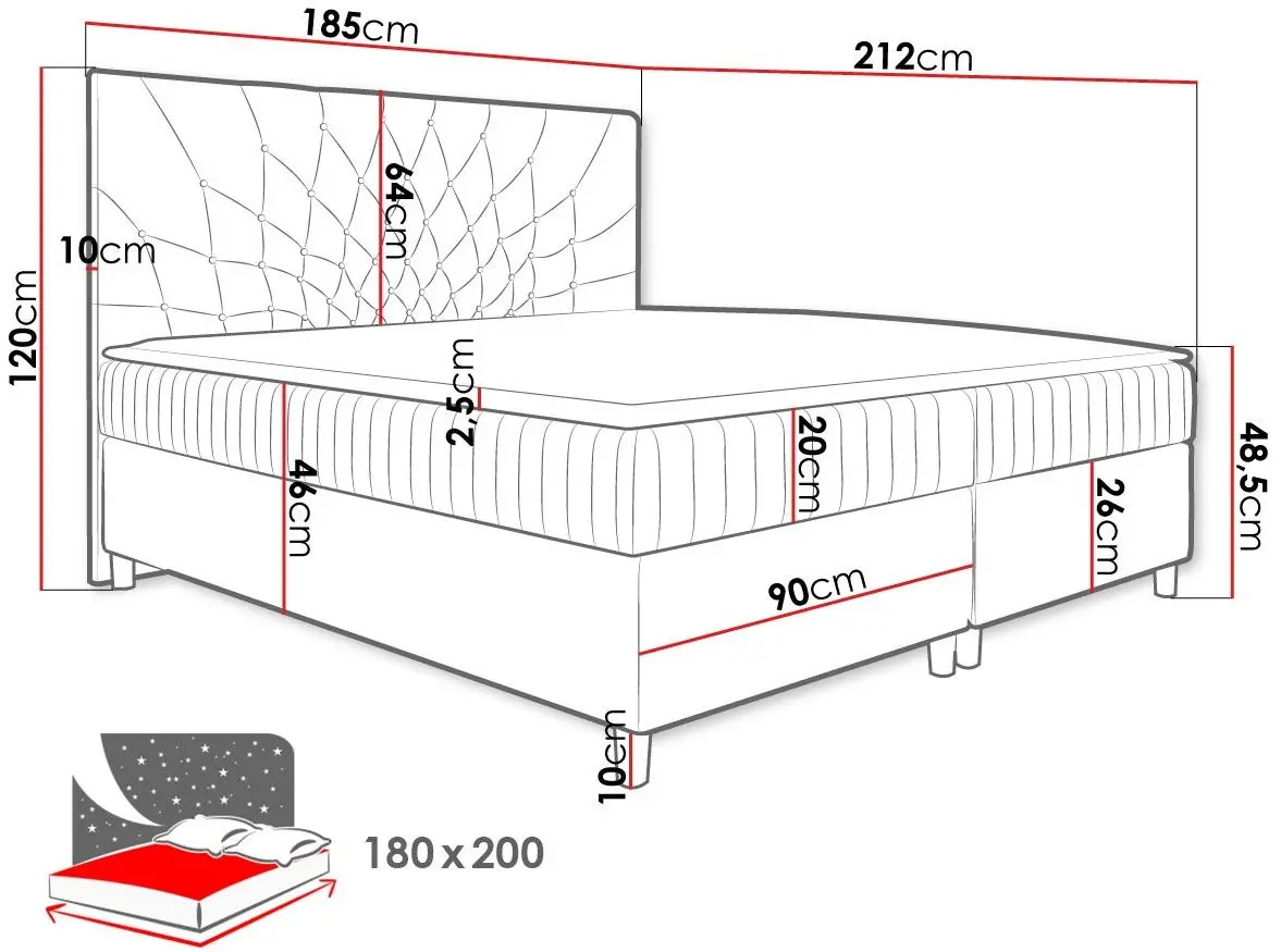 Pat continental Mirjan24 Nilezi/Prowansja 180x200 (Navy Blue) - 2