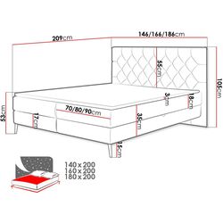 Pat continental Mirjan24 Polasi/Lara 160x200 (Gray) Thumb