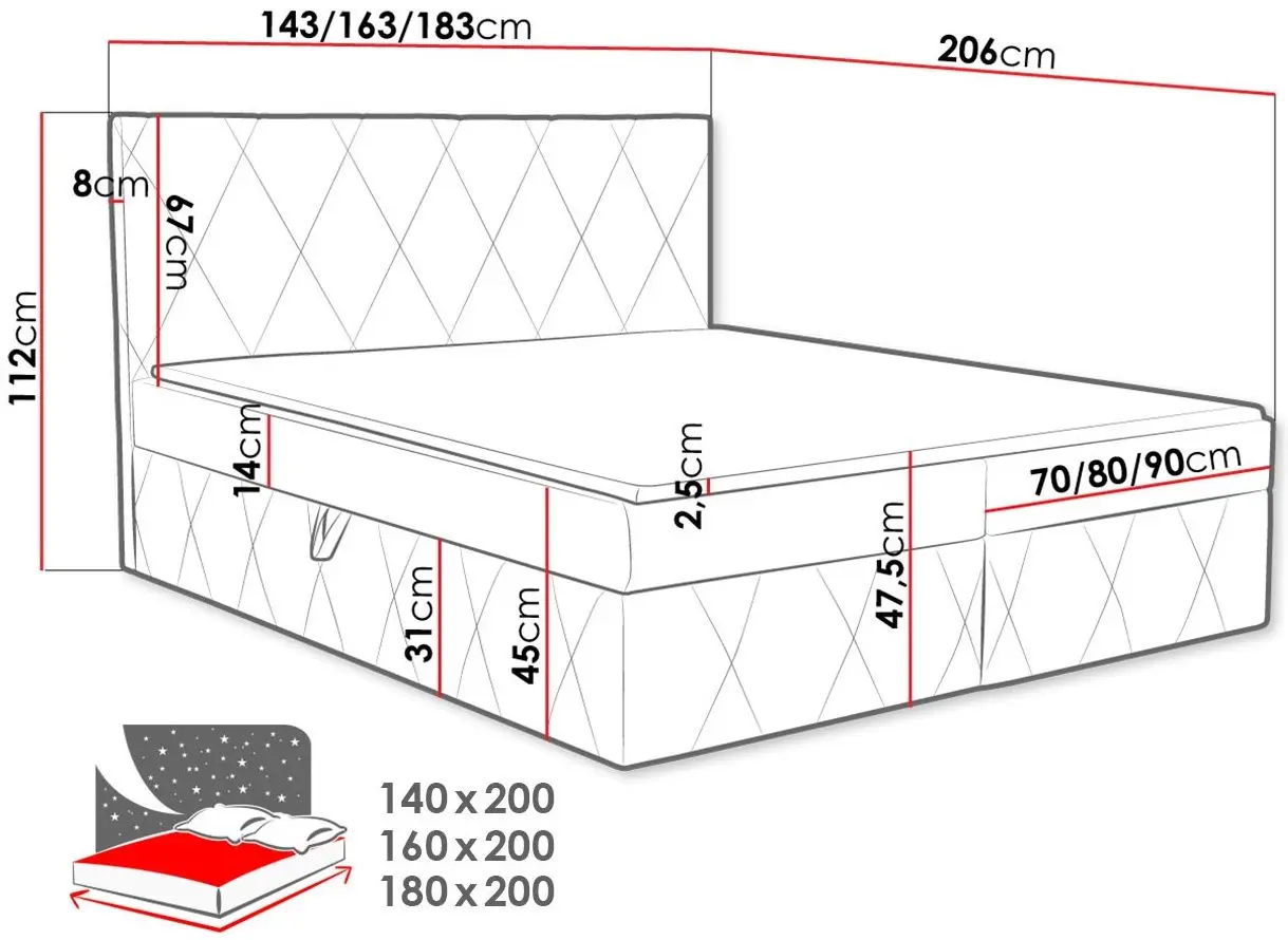 Pat continental Mirjan24 Tebsilo/Simoti 140x200 (Gray) - 2