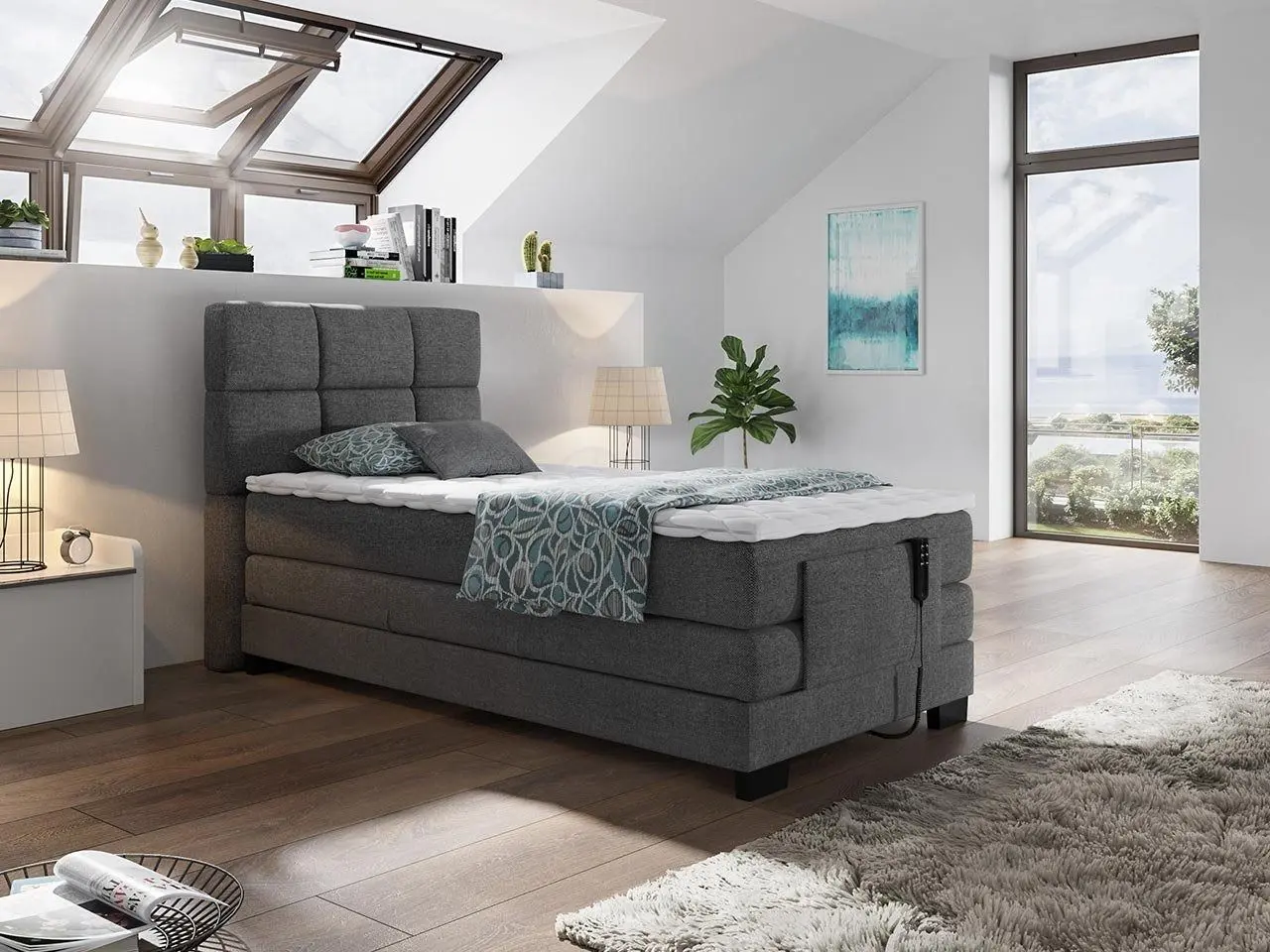 Pat electric Mirjan24 Lofor/Trisy 100x200 (Gray) - 4