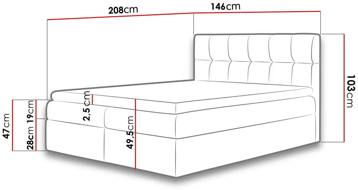 Pat continental Mirjan24 Rdest/Rico 140x200 (Beige) - 5
