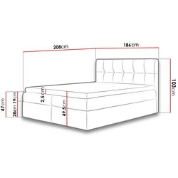 Pat continental Mirjan24 Rdest/Rico 180x200 (Beige) Thumb