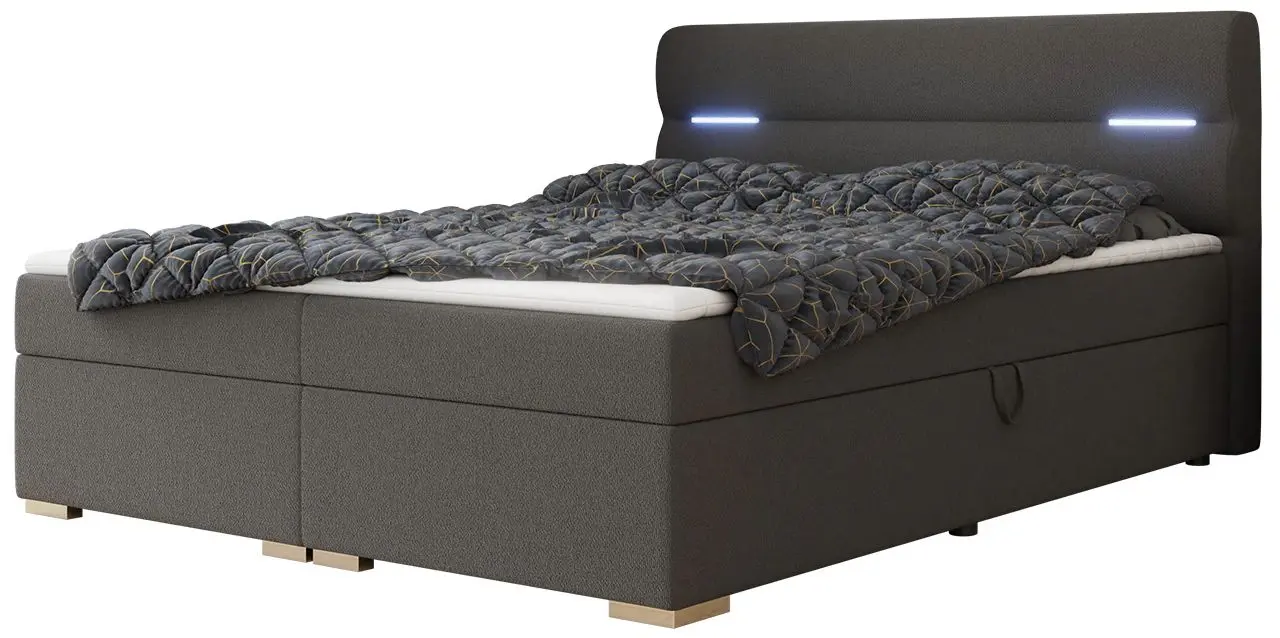 Pat continental Mirjan24 Serrula/Milan LED 140x200 (Dark Gray)