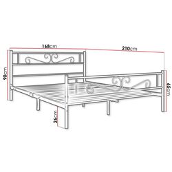 Кровать Mirjan24 Bengrio 0601/MUZ 0601 160x200 (White) Thumb