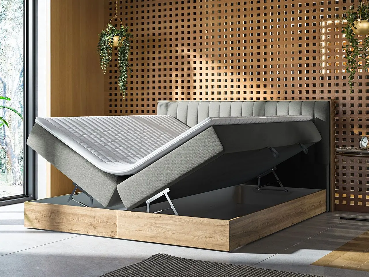 Pat Mirjan24 Bibiarko/Harmony 160x200 (Gold Craft Oak/Gray) - 3