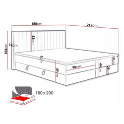 Pat Mirjan24 Bibiarko/Harmony 180x200 (Gold Craft Oak/Beige) Thumb
