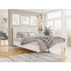 Кровать Mirjan24 Blues/Flavia ламельное основание 180x200 (Beige/Gold)