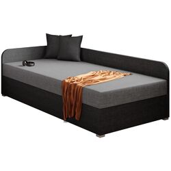 Кровать Mirjan24 Draban/Uno подъемный механизм Left 90x200 (Black/Ash Gray) Thumb