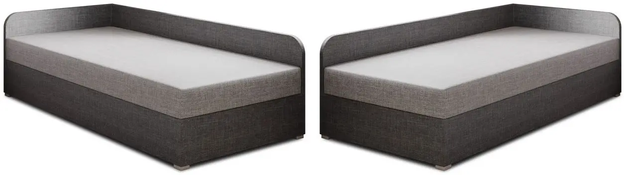 Кровать Mirjan24 Draban/Uno подъемный механизм Left 90x200 (Black/Ash Gray) - 5