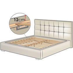 Кровать Mirjan24 Eliza/Dolores 180x200 (White) Thumb