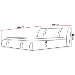 Pat Mirjan24 Gazel/Vegas 180x200 (White/Black) Thumb