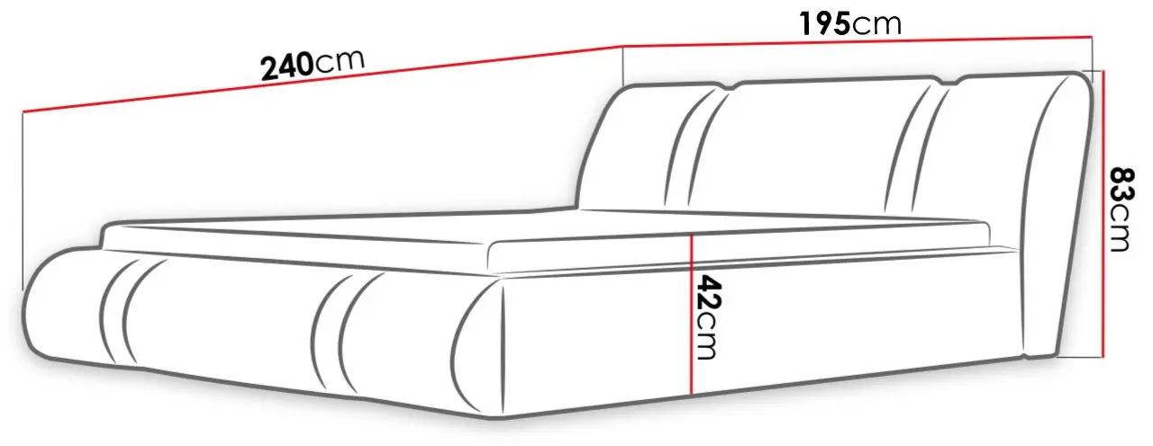Pat Mirjan24 Gazel/Vegas 180x200 (White/Black) - 3
