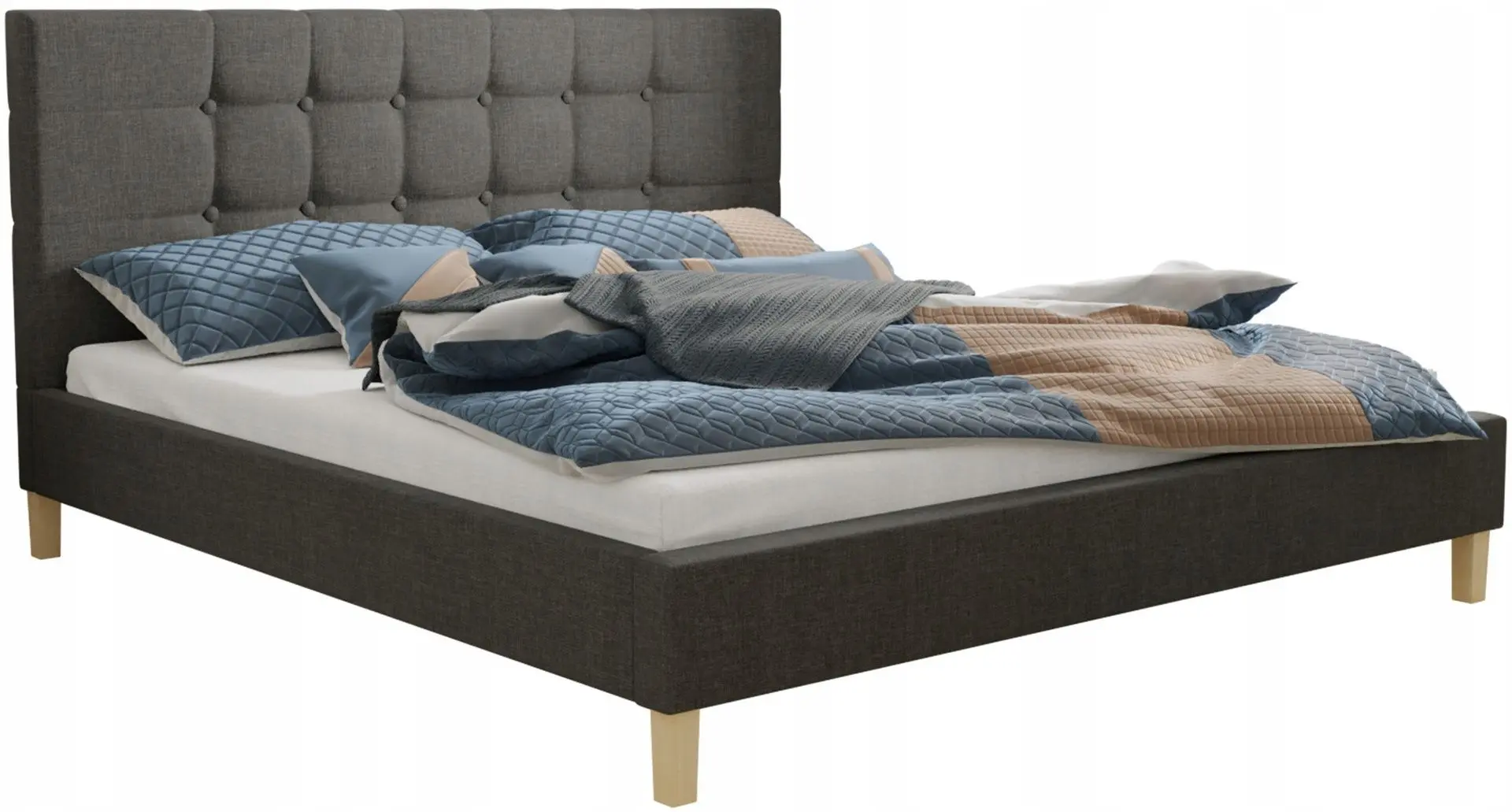 Кровать Mirjan24 Marko/Gallardo 140x200 (Dark Gray)