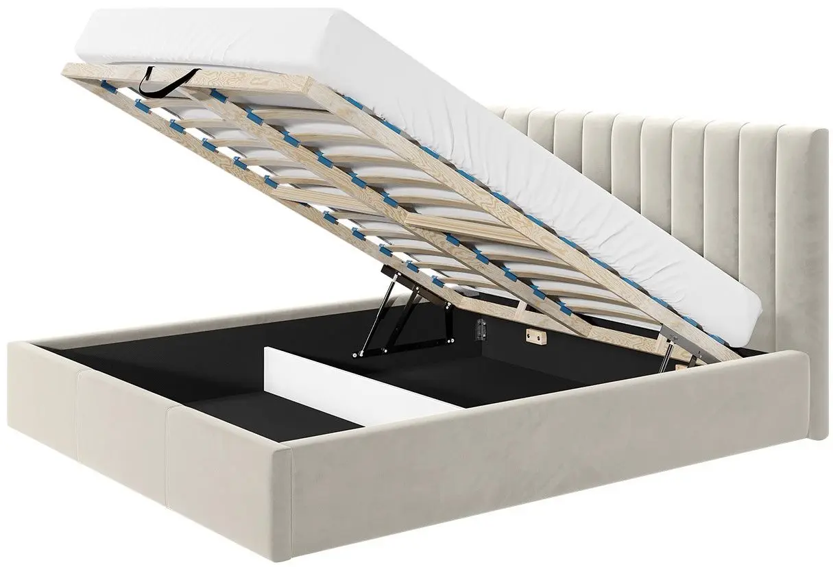 Кровать Mirjan24 Nowerins/Cosmo Fresh 32 с подъемным механизмом 140x200 (Gray) - 4