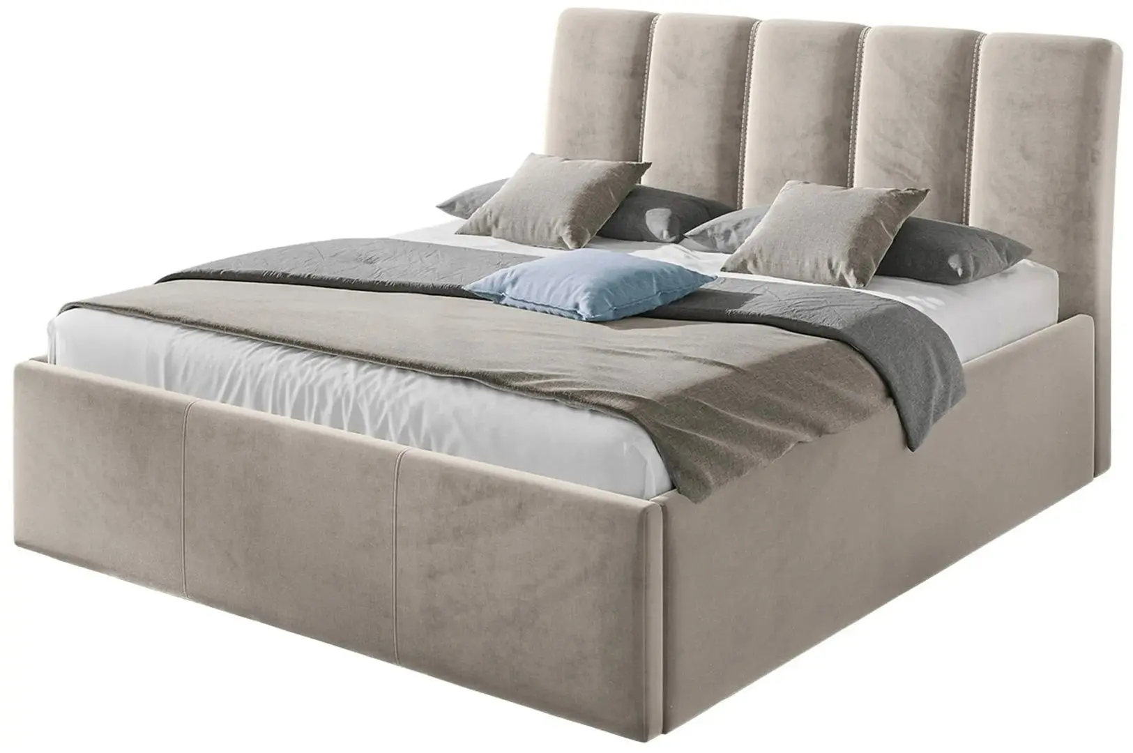 Кровать Mirjan24 Okawango/Sensi Fresh 01 с подъемным механизмом 140x200 (Beige) - 3