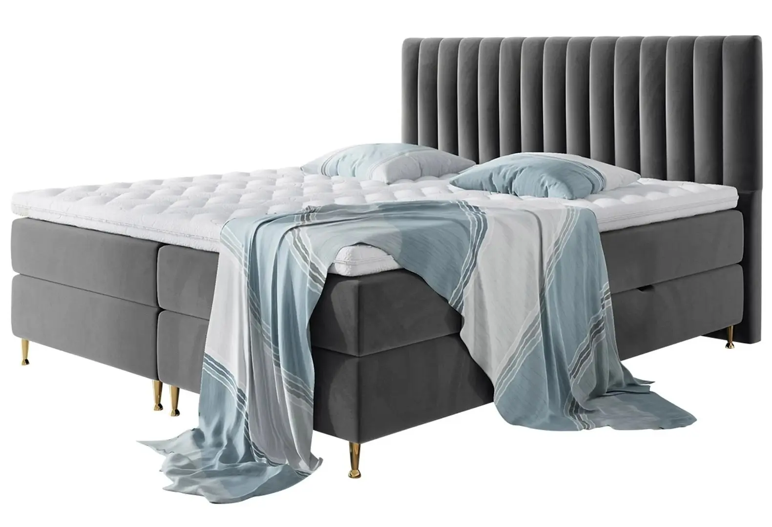 Кровать Mirjan24 Ratel/Elegance 140x200 (Dark Gray)