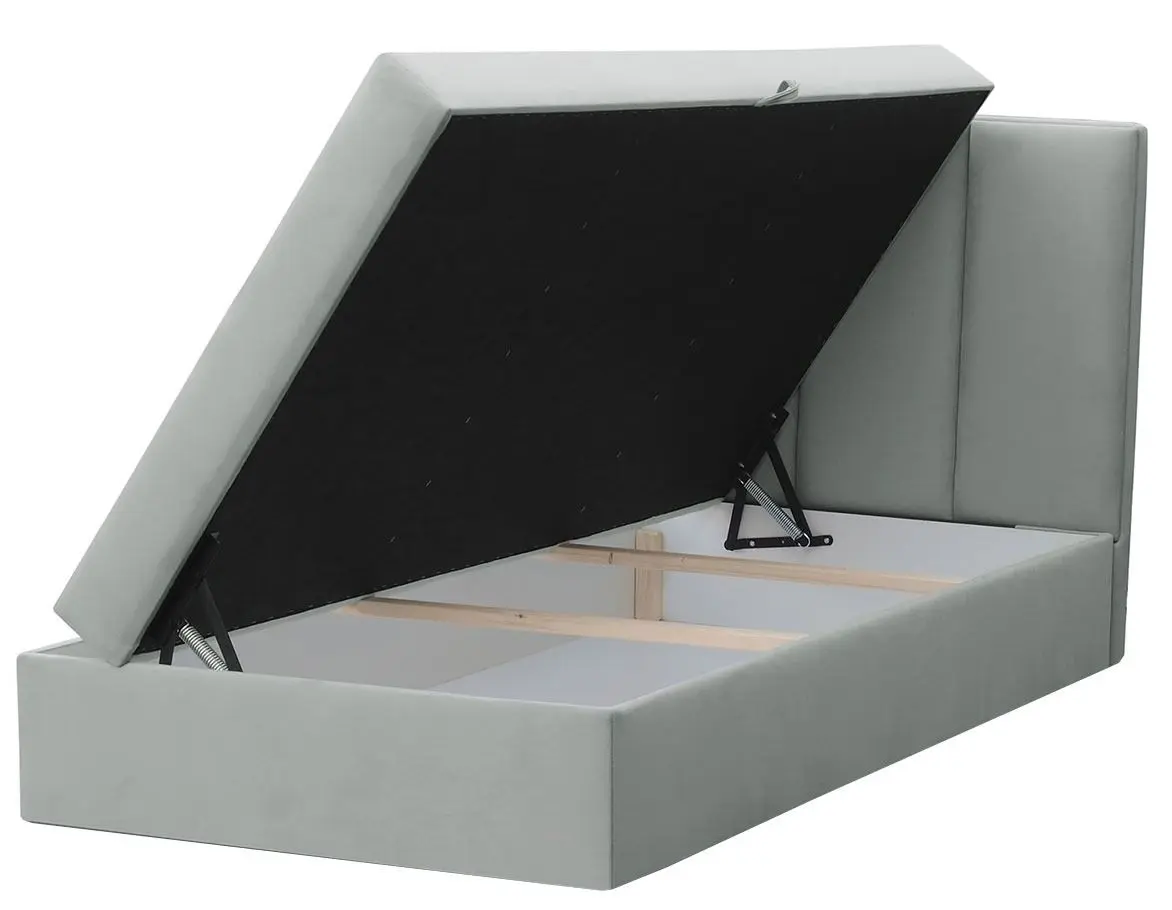 Кровать Mirjan24 Sauler/Ryga Right 100x200 (Gray) - 2