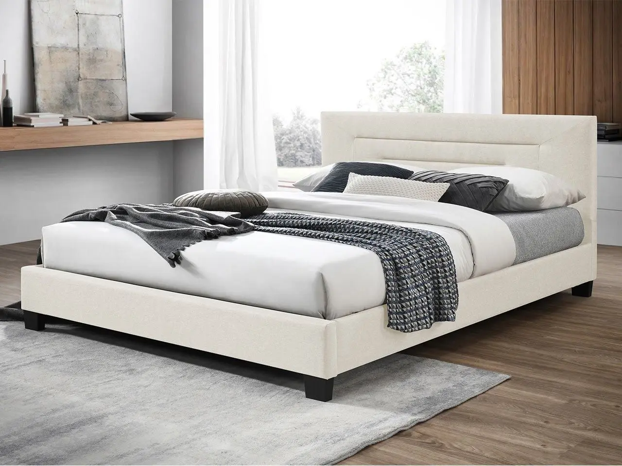 Кровать Mirjan24 Talus/Dario ламельное основание 140x200 (Beige)