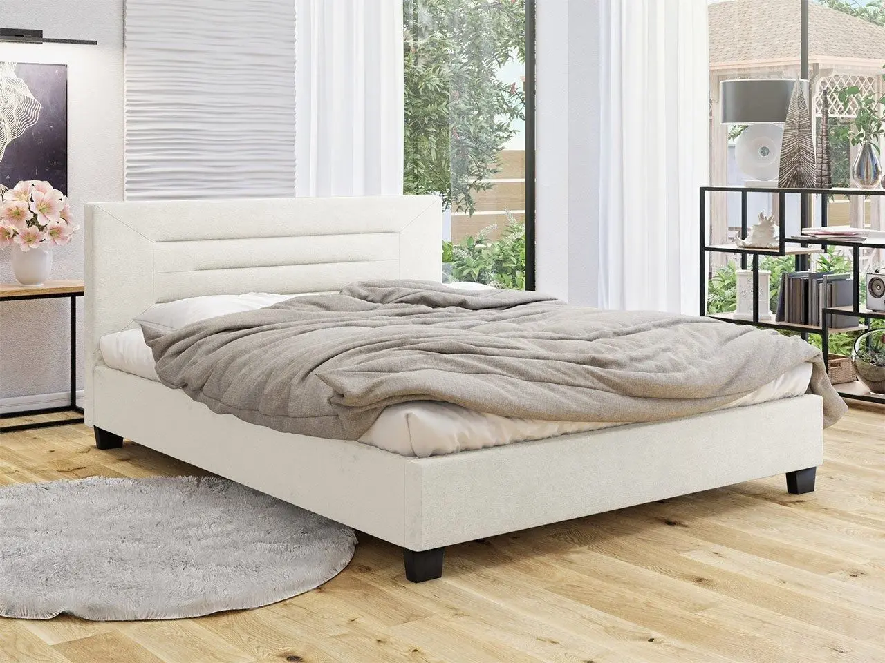 Кровать Mirjan24 Talus/Dario ламельное основание 160x200 (Beige) - 7